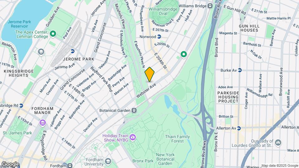 391 E Mosholu Mapa y Detalles de la Ubicación