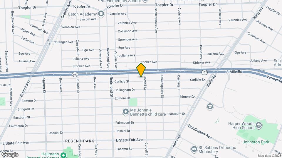 16283 Carlisle St Map and Location Details