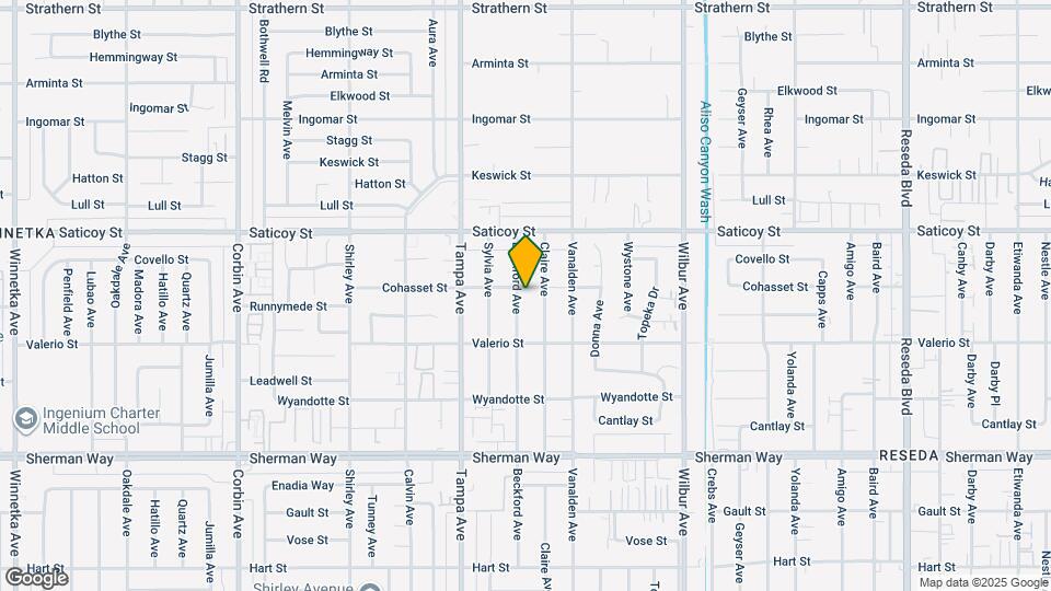 19148 Saticoy St Map and Location Details