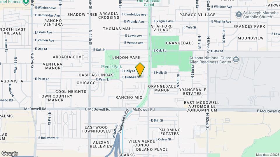 4705 E Hubbell St Map and Location Details