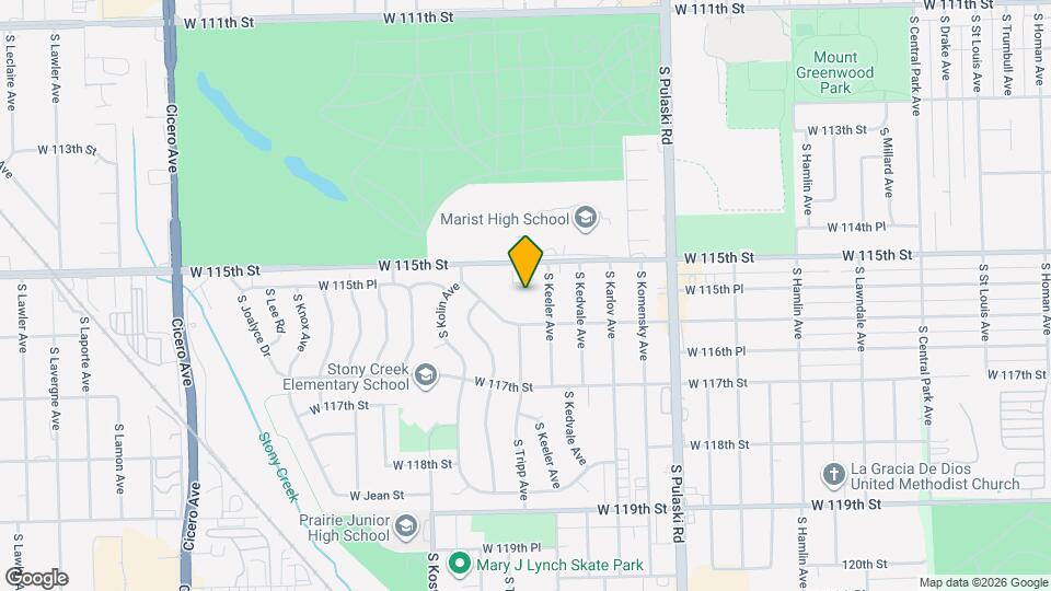 11519 S Villa Ct Map and Location Details