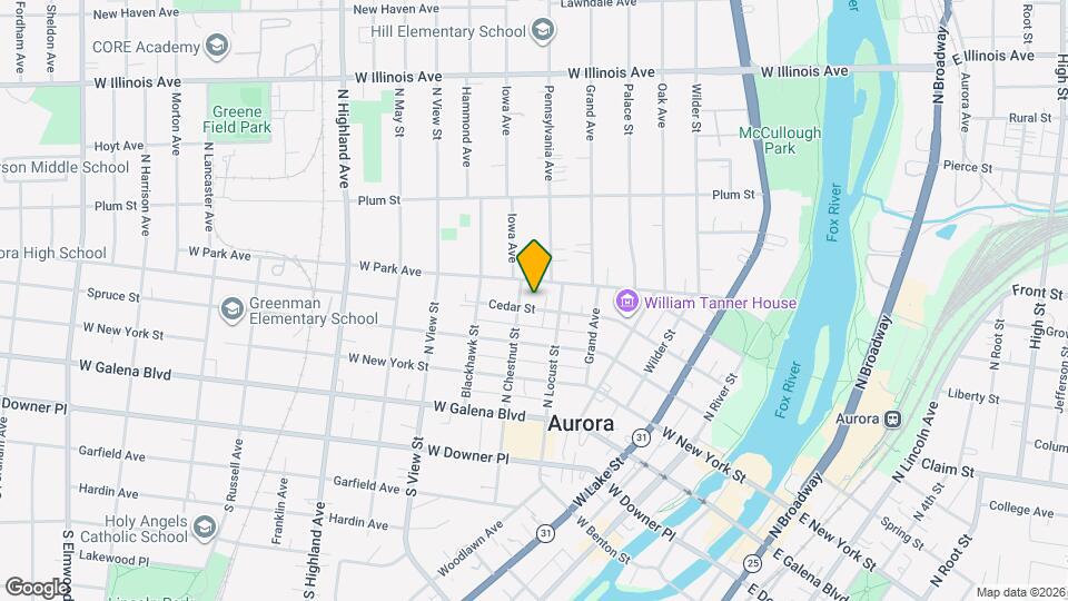 371 Cedar St Map and Location Details