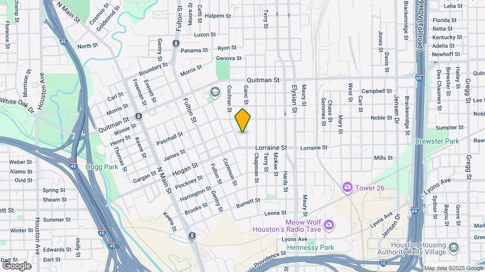 1919 Gano St Map and Location Details