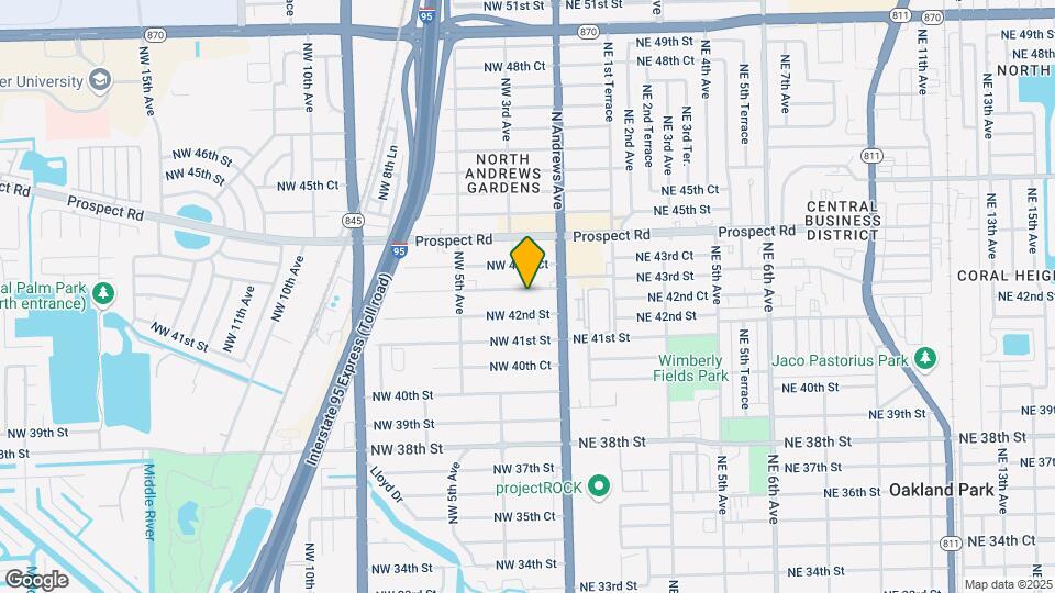 160 NW 43rd St Map and Location Details
