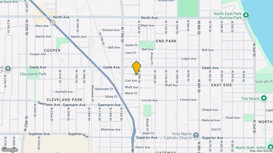 2040 N 13th St, Unit 2040A Map and Location Details