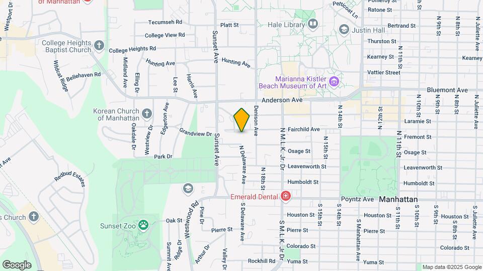 1825 Fairchild Ave Map and Location Details