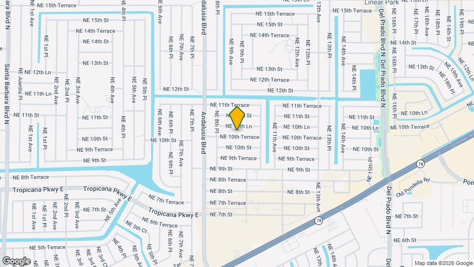 907 NE 10th Terrace Map and Location Details