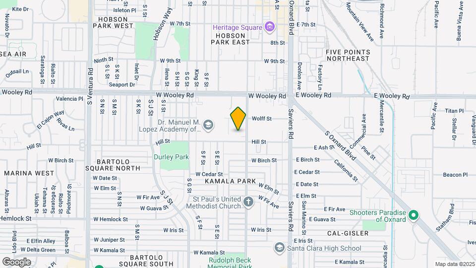 1253 S C St Map and Location Details