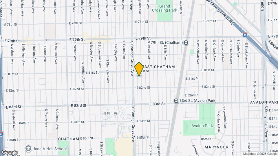8120 S Maryland Ave Map and Location Details