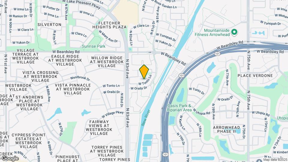 8156 W Tonto Ln Map and Location Details