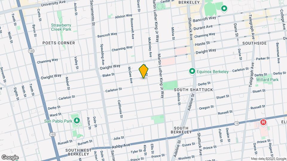 1736 Parker St Mapa y Detalles de la Ubicación
