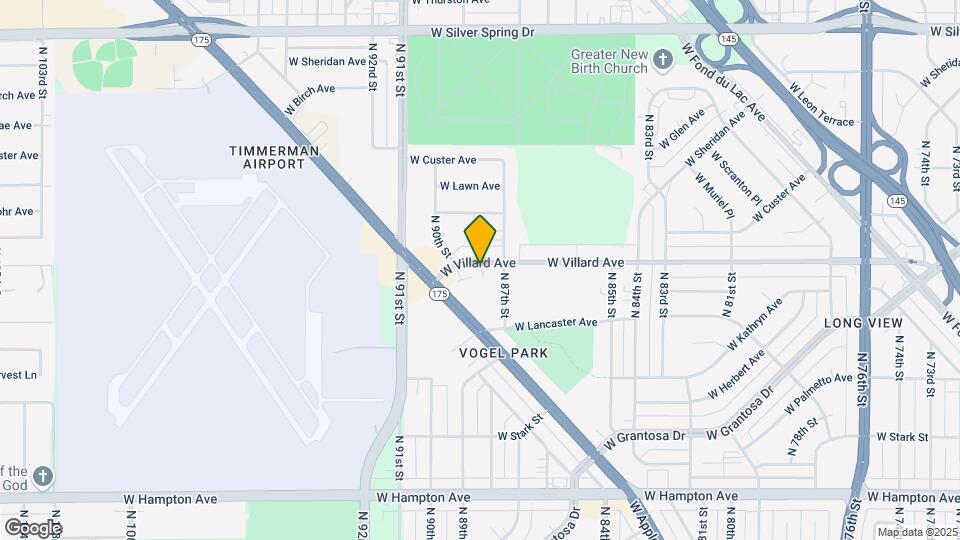 8809 W Villard Ave Map and Location Details