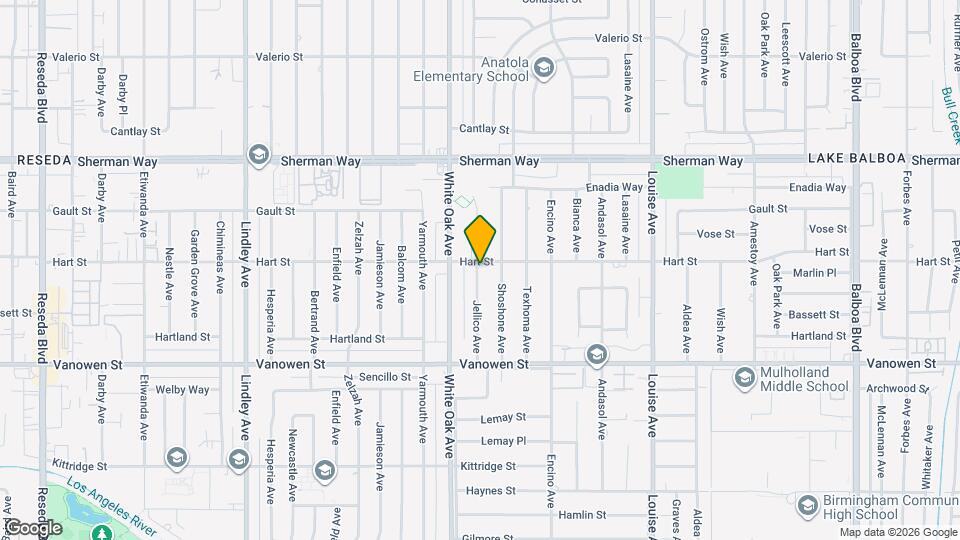 6954 Jellico Ave Mapa y Detalles de la Ubicación