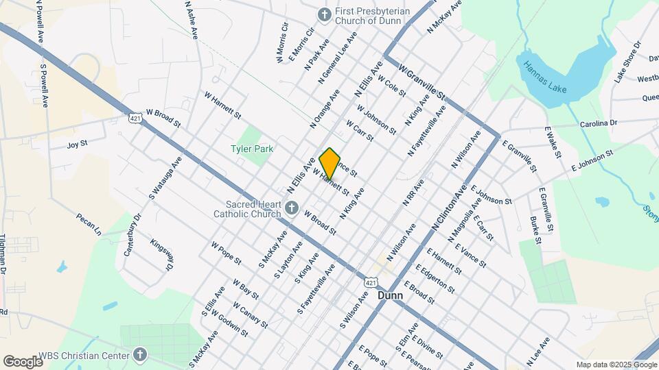 405 W Harnett St, Unit C Map and Location Details