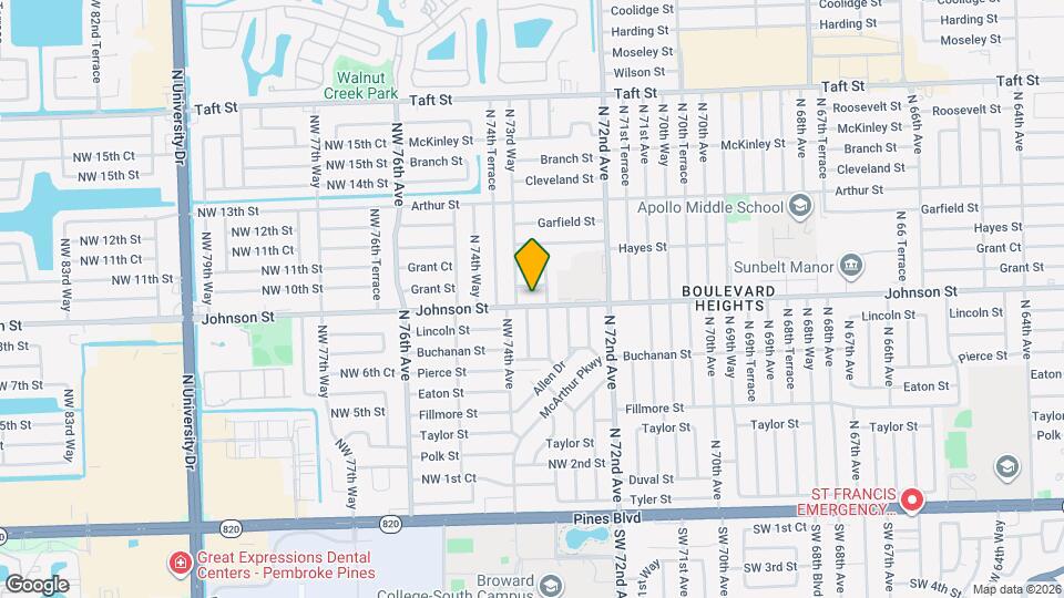 7331 Johnson St Mapa y Detalles de la Ubicación