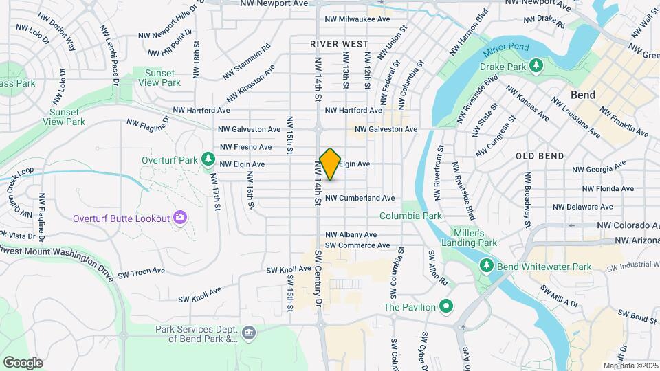 1345 NW Davenport Ave Map and Location Details