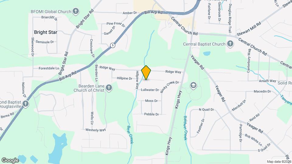 6185 Hillpine Dr Map and Location Details