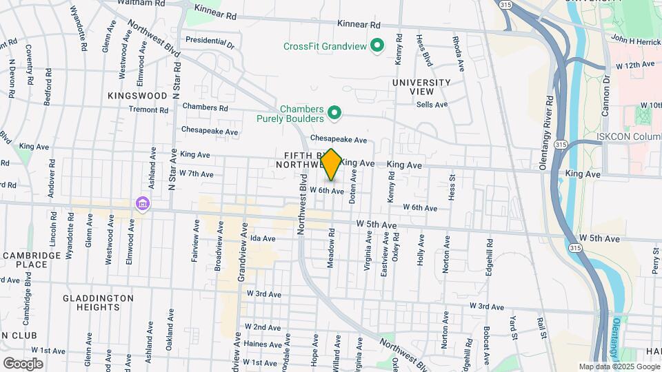 1549 Meadow Rd Map and Location Details