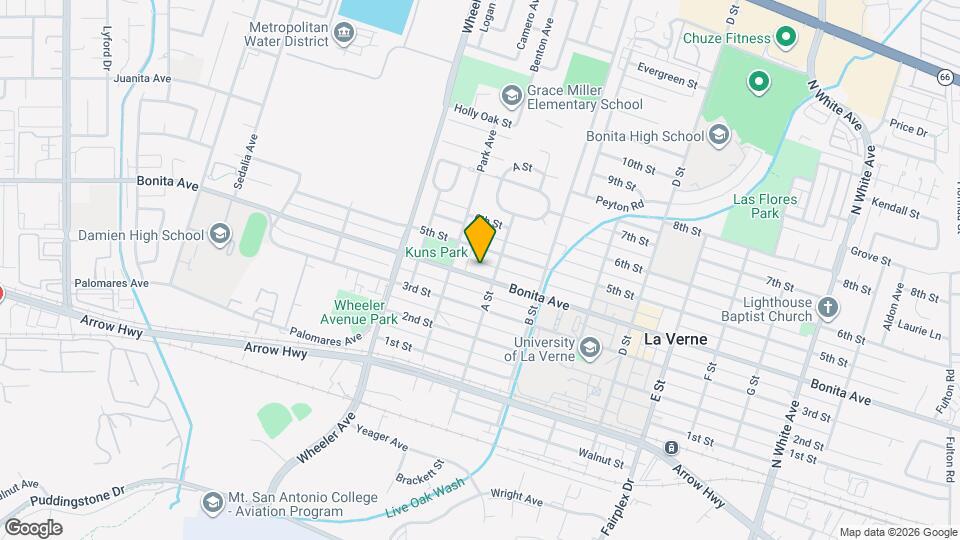 1755 Bonita Ave, Unit One bedroom guest house Map and Location Details