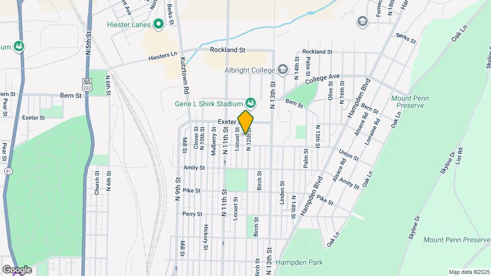 1608 N 12th St Map and Location Details