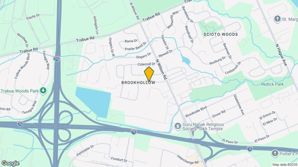 3845 Farm Brook Ln Map and Location Details