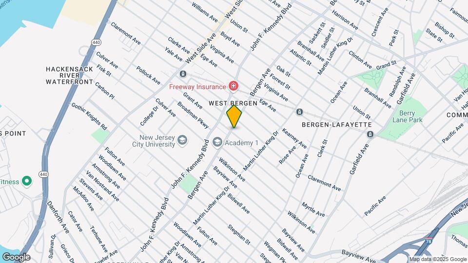 254 Bergen Ave Map and Location Details