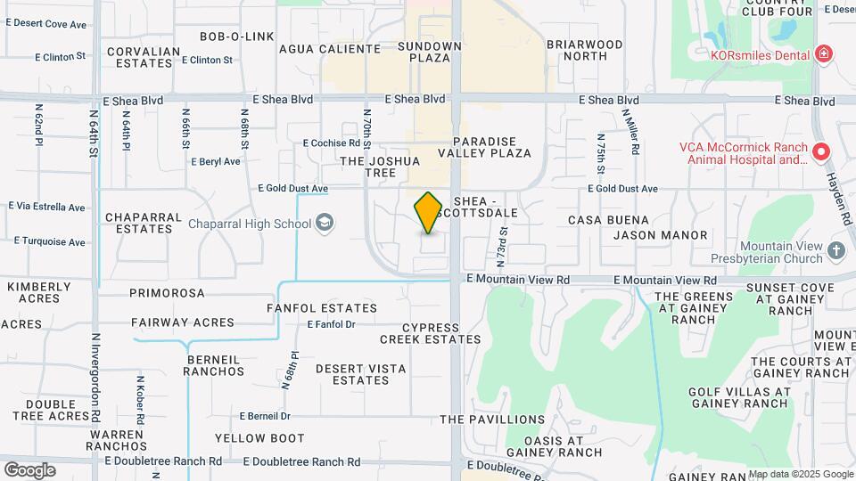 9990 N Scottsdale Rd, Unit 2037 Map and Location Details