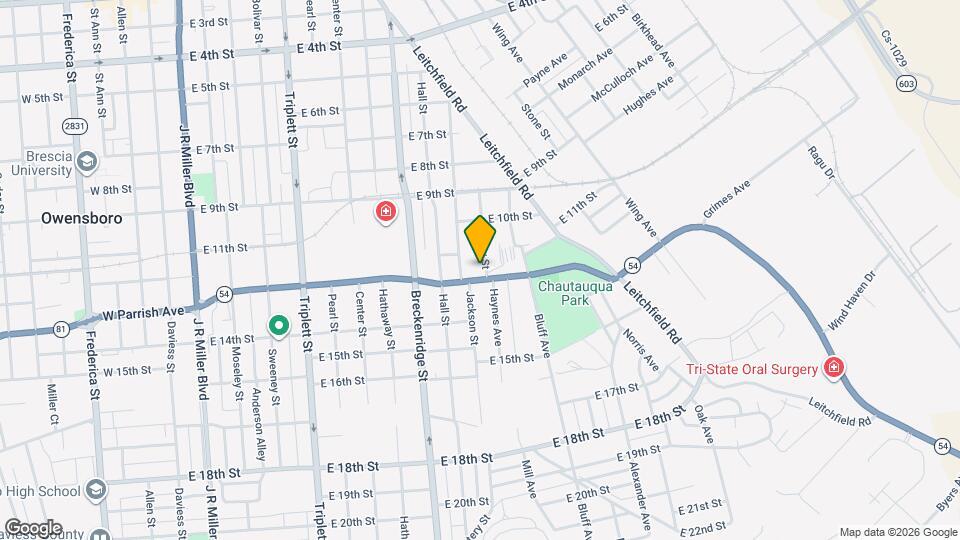 1120 Oglesby St Map and Location Details