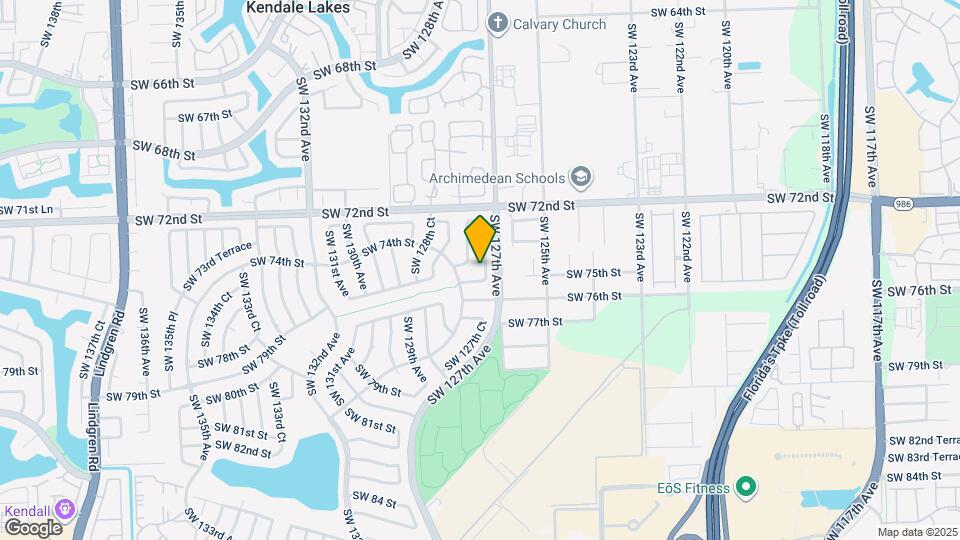 7434 SW 127th Ct Map and Location Details