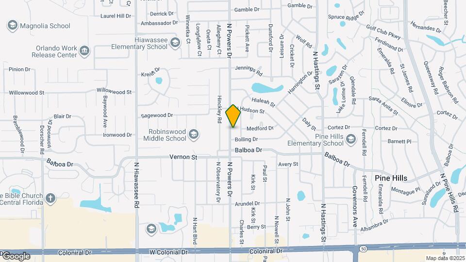 1627 N Powers Dr Map and Location Details