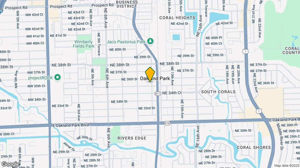 1099 NE 35th St Map and Location Details