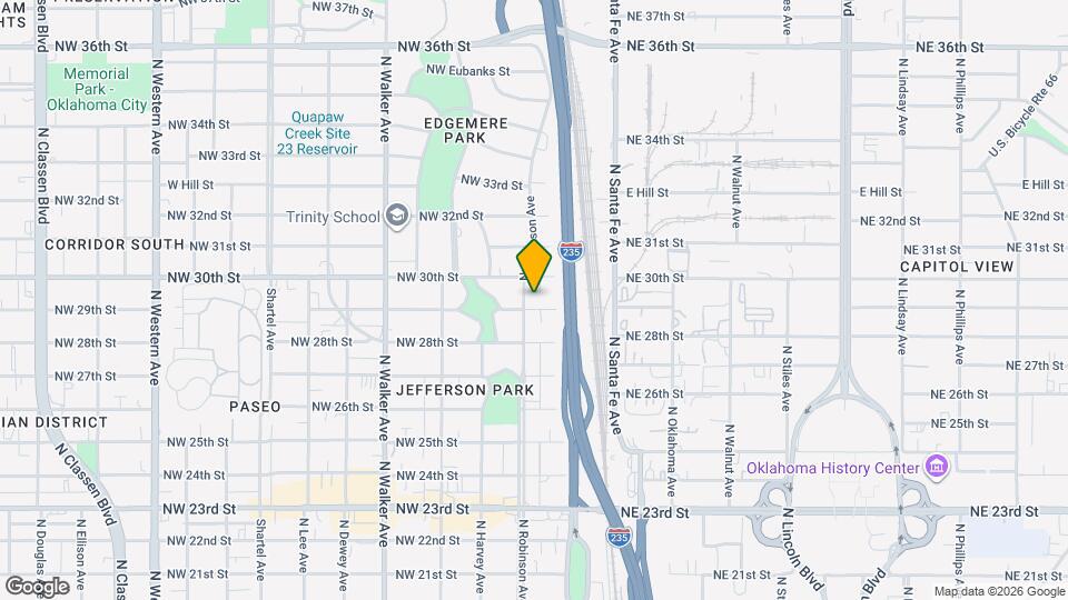 3004 N Robinson Ave Map and Location Details