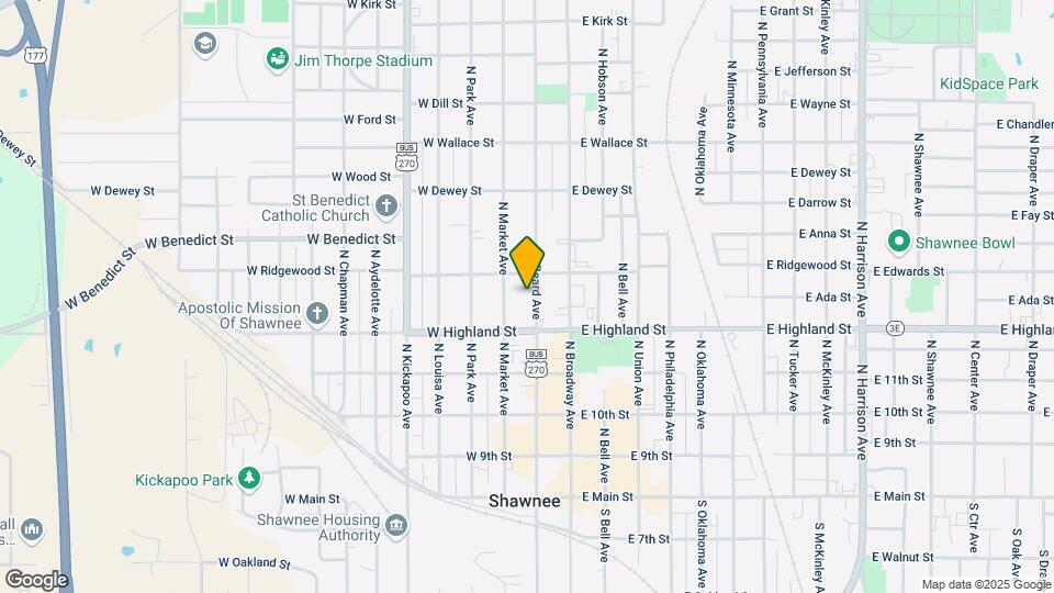 528 N Beard Ave Map and Location Details