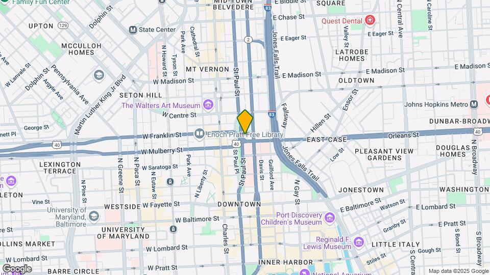 415 St Paul St Mapa y Detalles de la Ubicación