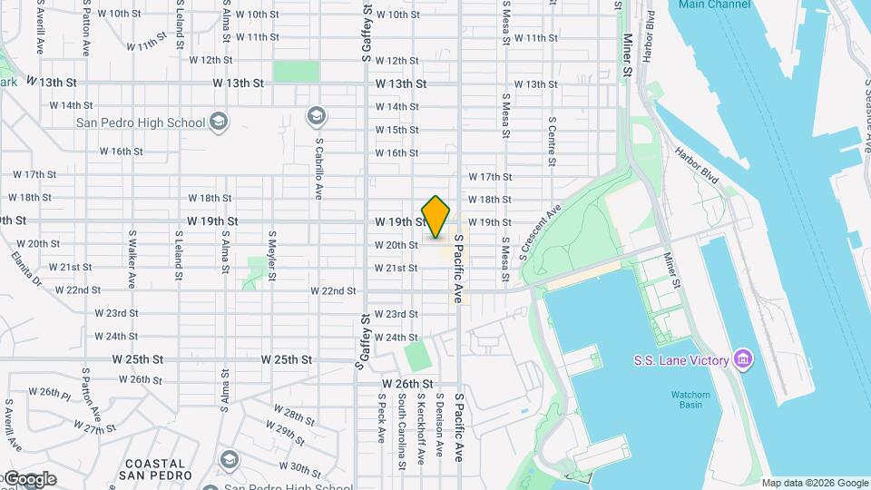 550 W 20th St Map and Location Details