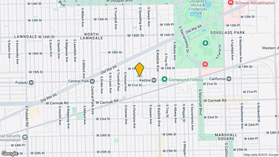 1936 S Spaulding Ave Mapa y Detalles de la Ubicación