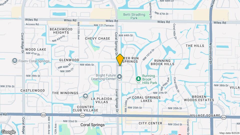 4011 Coral Springs Dr Mapa y Detalles de la Ubicación