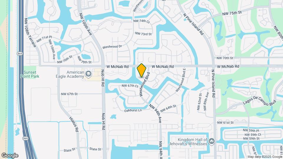 9499 W McNab Rd Map and Location Details