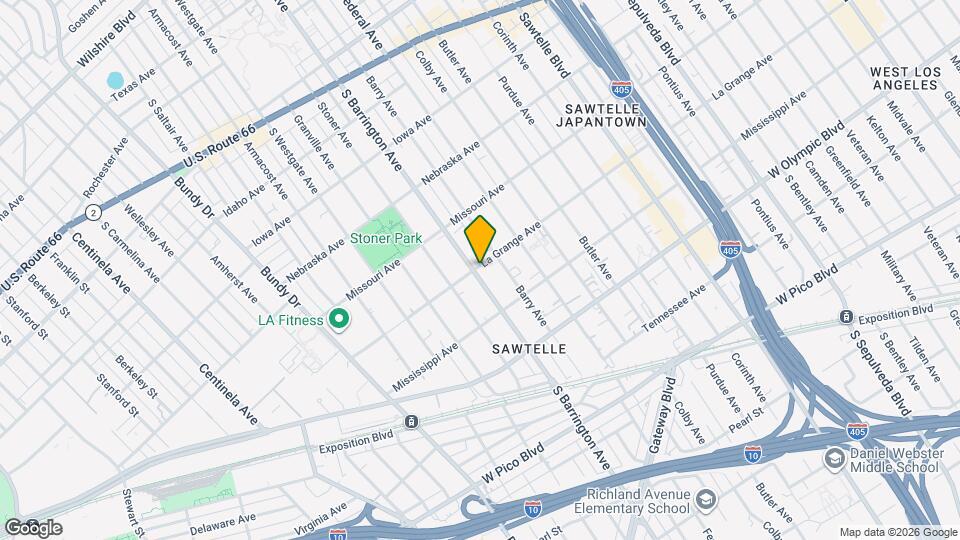 11674 La Grange Ave Map and Location Details