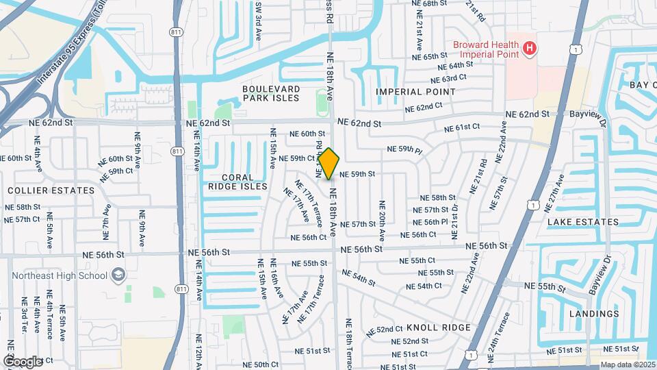 5821 NE 18th Ave Map and Location Details