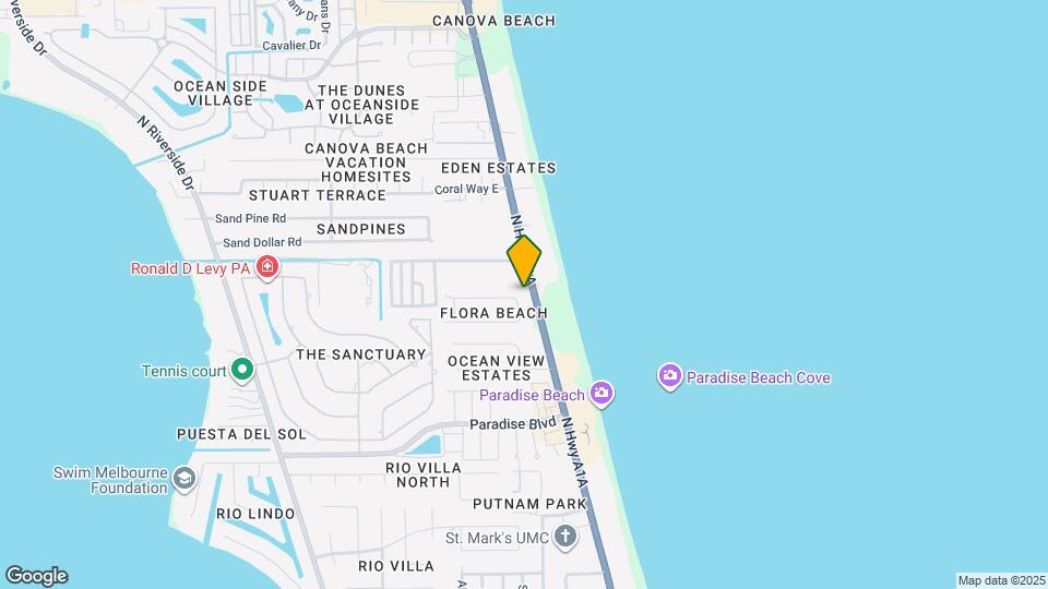 2552 N Hwy A1A Map and Location Details