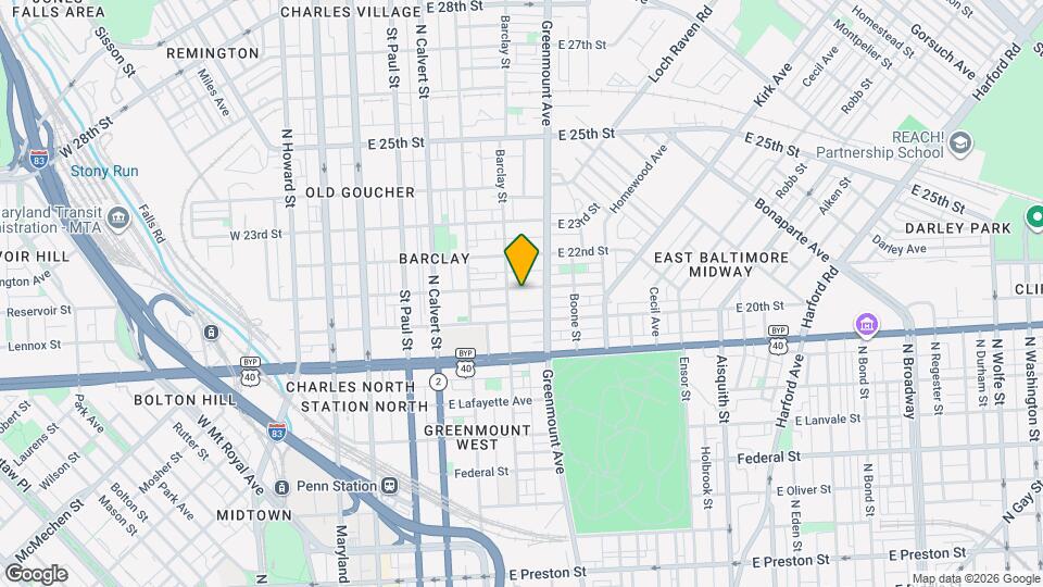 415 E 21st St Map and Location Details