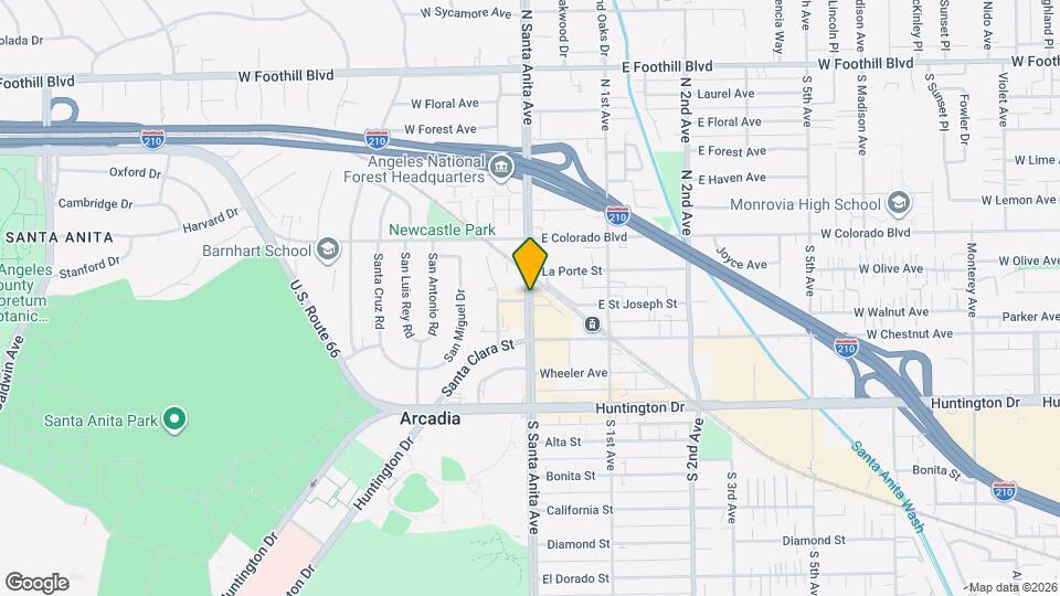 511 N Santa Anita Ave Mapa y Detalles de la Ubicación