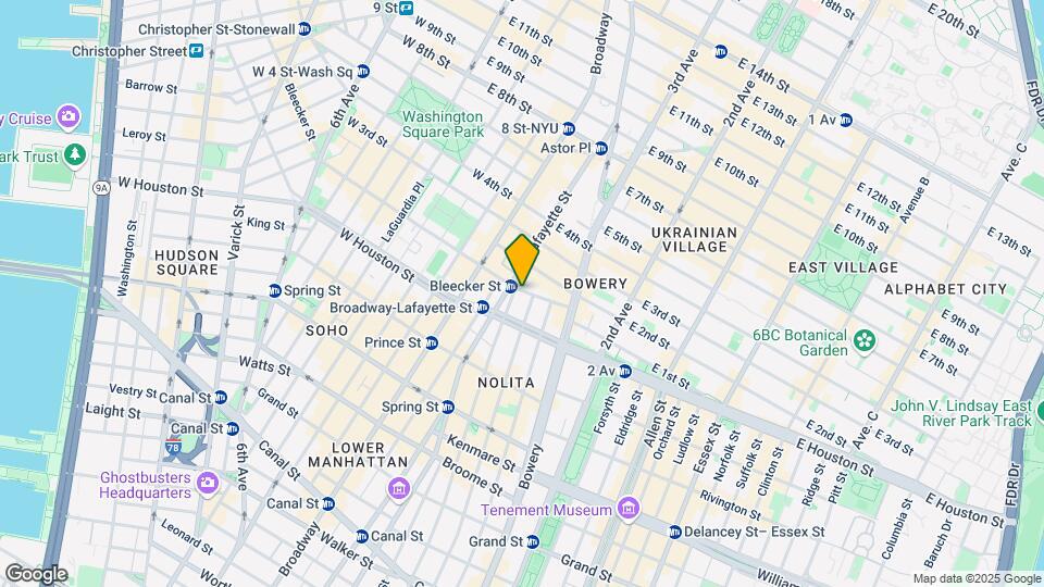 36 Bleecker St Mapa y Detalles de la Ubicación