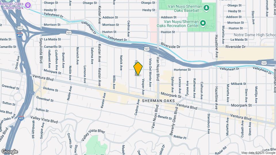 4524 Tobias Ave Map and Location Details