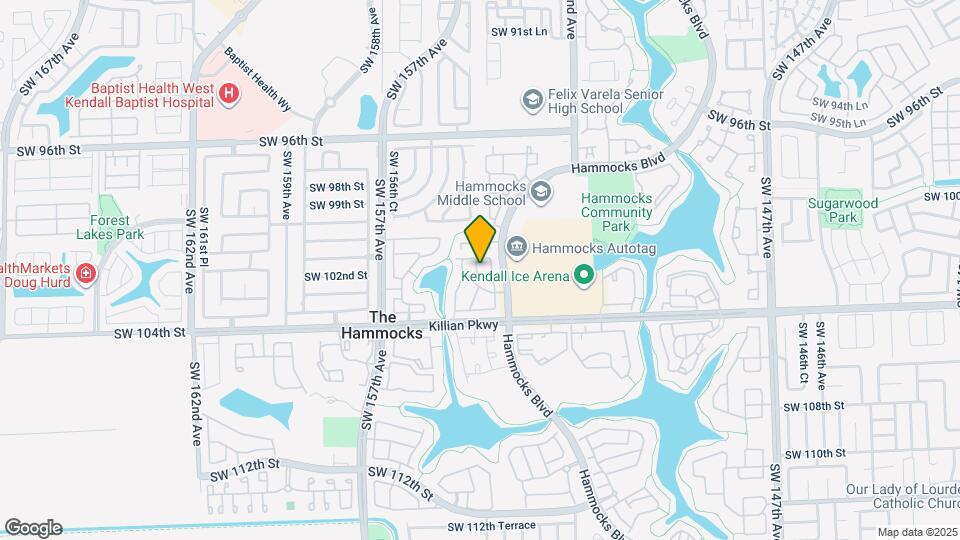 10245 SW 154th Cir Ct Mapa y Detalles de la Ubicación