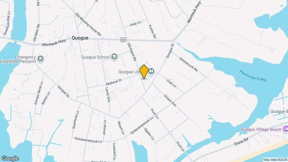 106 Old Depot Rd Map and Location Details