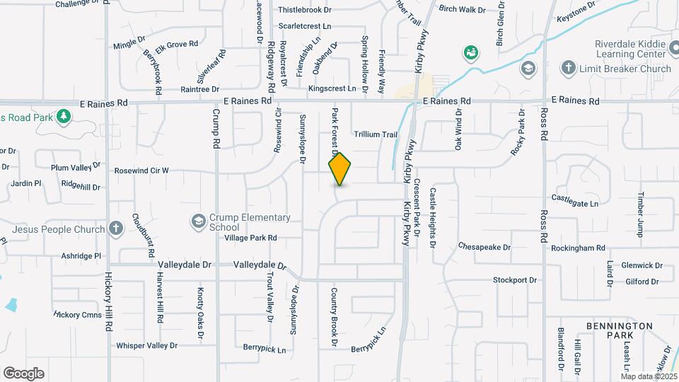 4328 Park Forest Dr Map and Location Details