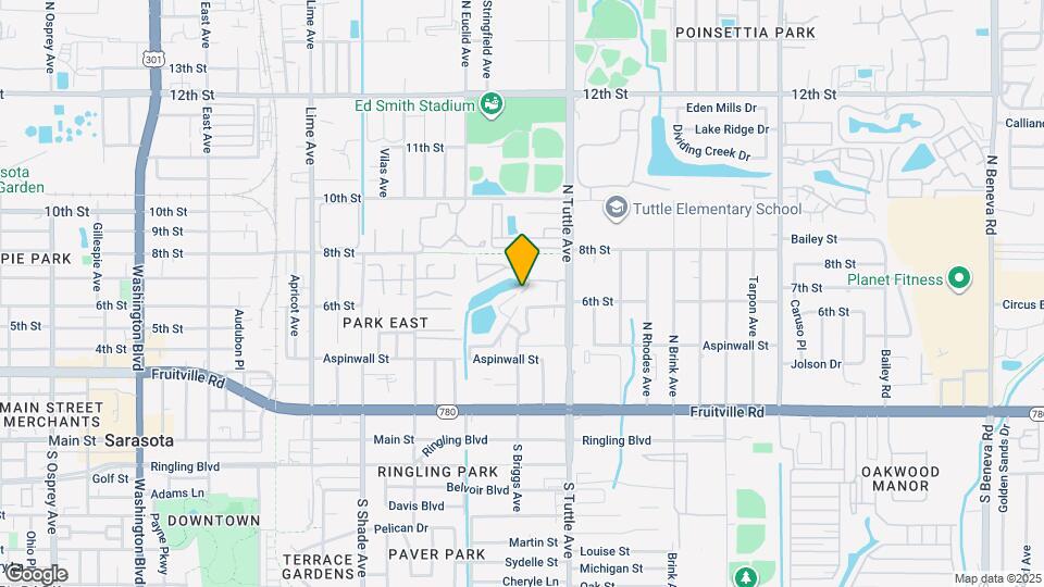 2612 Hidden Lake Dr S Map and Location Details
