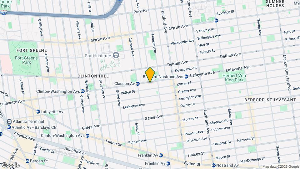 424 Lafayette Ave Map and Location Details